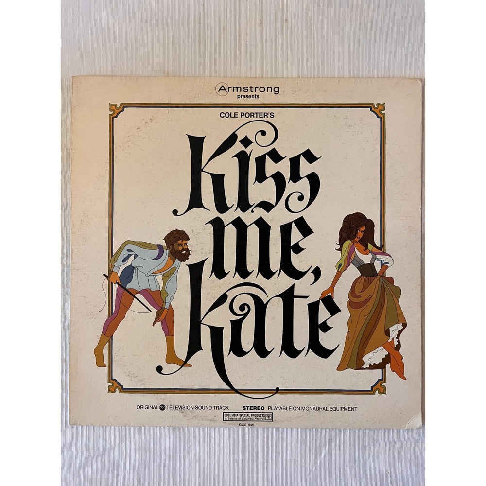 Kiss Me Kate Cole Porter TV Soundtrack Vinyl LP Robert Goulet Columbia CSS 645